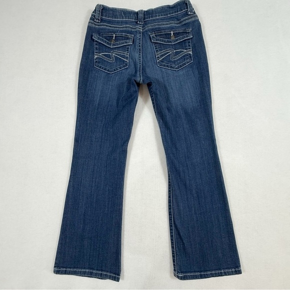 Lee Slender Secret Women’s Jeans 12 Petite Bootcut Flap Pockets Stretch Denim - Picture 11 of 11